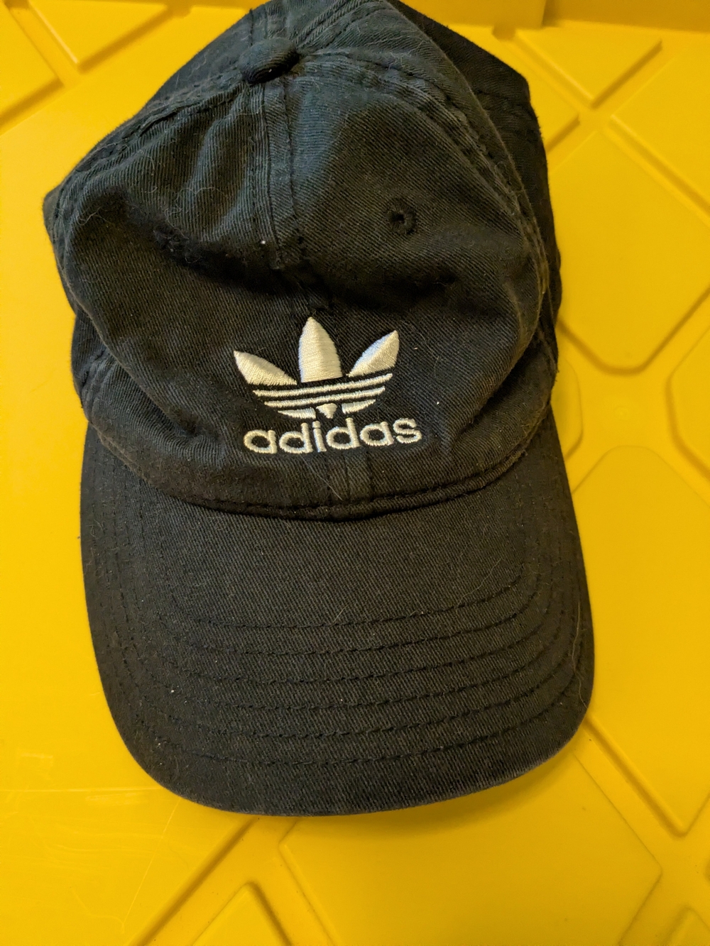 adidas Men’s Black Trefoil Logo Baseball Cap